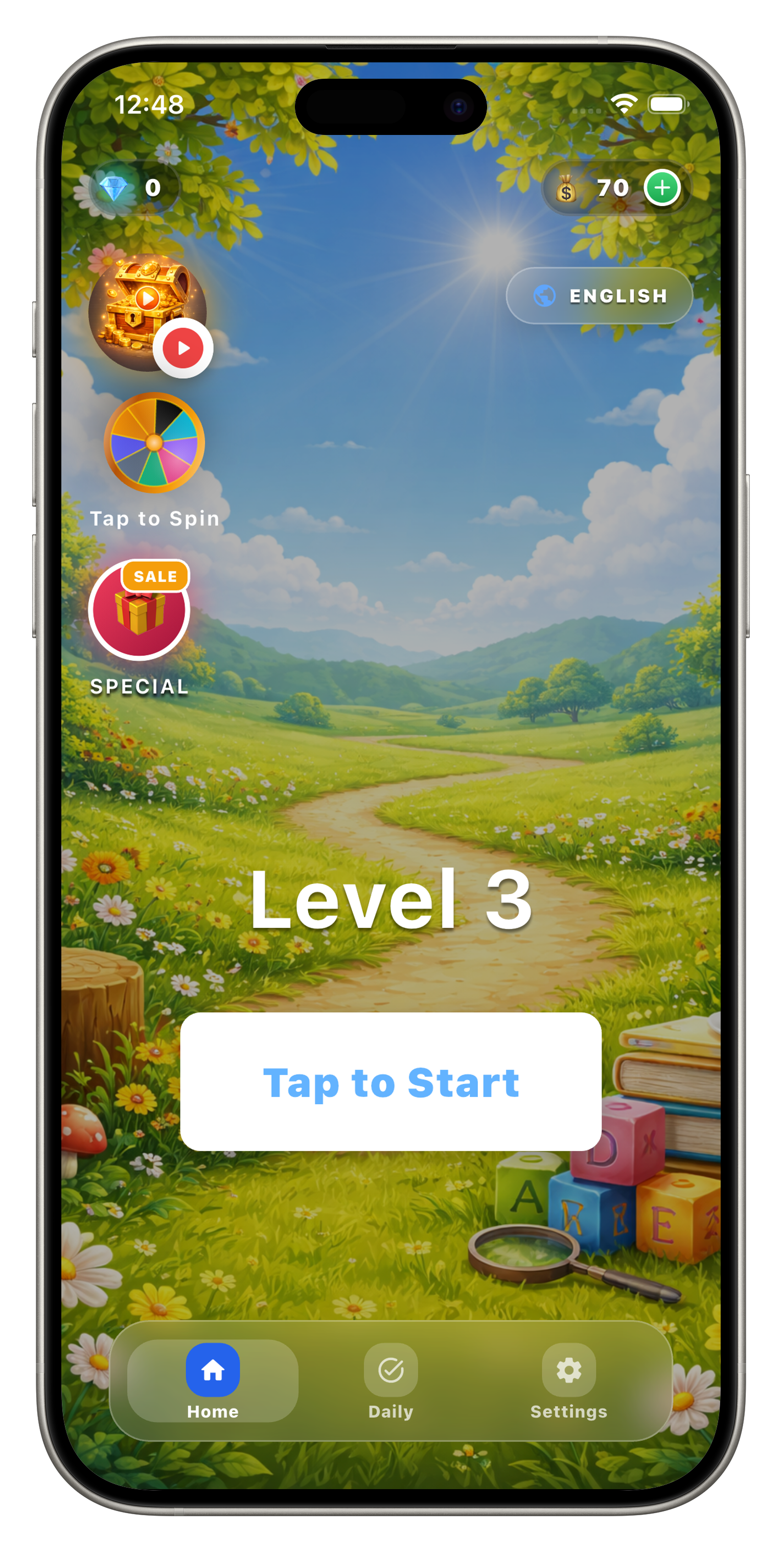 Lango Puzzle Screen 1